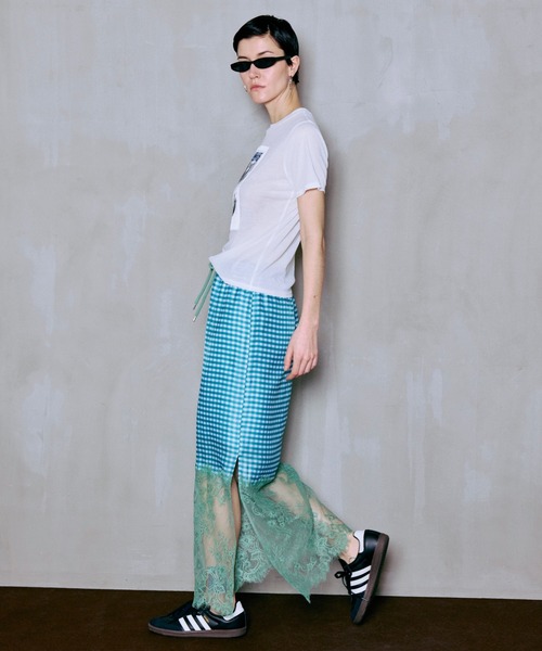 MAISON SPECIAL(メゾンスペシャル)の「QUINTESSENCE Print T-Shirt/QUINTESSENCEプリントTEE(Tシャツ/カットソー・レディース・ピンク/ホワイト/チャコールグレー・FREE)」の7枚目の写真