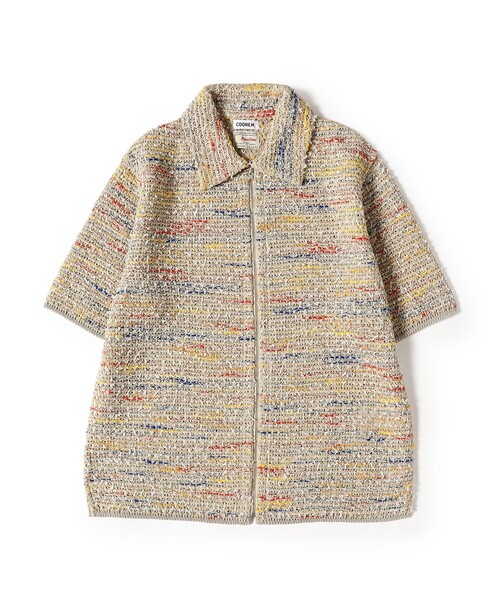 fennica（フェニカ）の「COOHEM / SUMMER TWEED ZIP SHIRT（シャツ/ブラウス・メンズ・ベージュ・LARGE）」の2枚目の写真