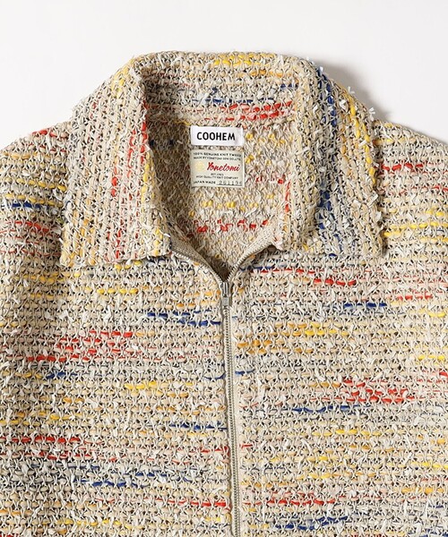 fennica（フェニカ）の「COOHEM / SUMMER TWEED ZIP SHIRT（シャツ/ブラウス・メンズ・ベージュ・LARGE）」の3枚目の写真