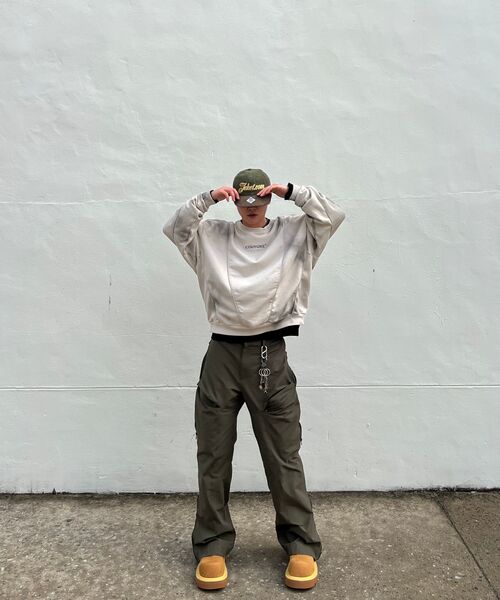 KALAPATTHAR（カラパタール）の「CN Wide Ankle Zipped Cargo Pants - KHAKI（スウェットパンツ・メンズ・その他・MEDIUM/LARGE/X-LARGE）」の10枚目の写真