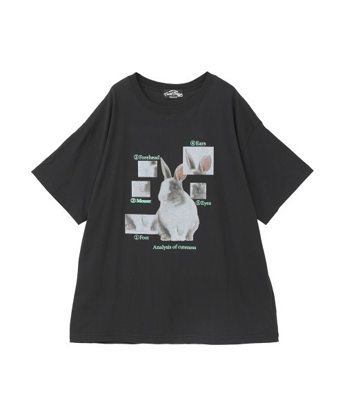 Candy Stripper(キャンディストリッパー)の「RABBIT MONITORING BIG Tシャツ(Tシャツ/カットソー・レディース・ライトブルー/ブラック/オフホワイト・FREE)」の18枚目の写真