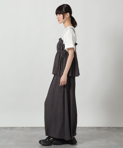 LAKOLE（ラコレ）の「楊柳キャミビスチェ / 657107（キャミソール・レディース・ブラウン/ライトグリーン/チャコール/ブラック・FREE）」の6枚目の写真