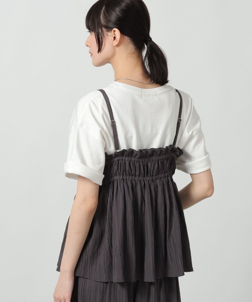 LAKOLE（ラコレ）の「楊柳キャミビスチェ / 657107（キャミソール・レディース・ブラウン/ライトグリーン/チャコール/ブラック・FREE）」の8枚目の写真