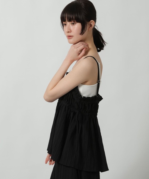 LAKOLE（ラコレ）の「楊柳キャミビスチェ / 657107（キャミソール・レディース・ブラウン/ライトグリーン/チャコール/ブラック・FREE）」の12枚目の写真