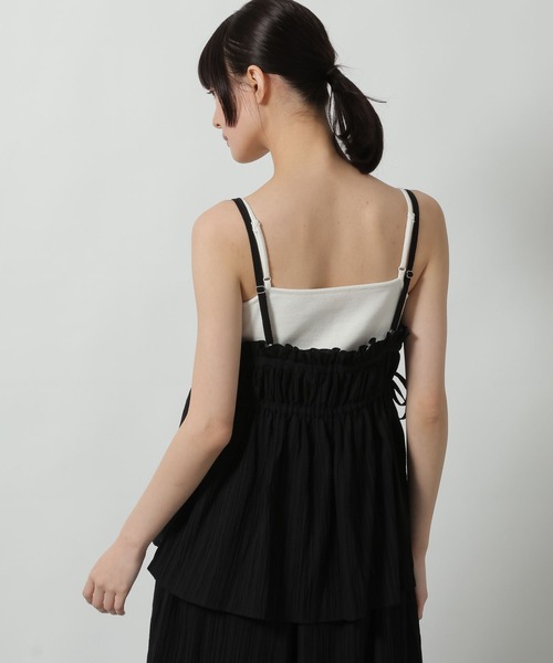 LAKOLE（ラコレ）の「楊柳キャミビスチェ / 657107（キャミソール・レディース・ブラウン/ライトグリーン/チャコール/ブラック・FREE）」の13枚目の写真