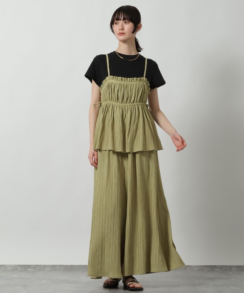 LAKOLE（ラコレ）の「楊柳キャミビスチェ / 657107（キャミソール・レディース・ブラウン/ライトグリーン/チャコール/ブラック・FREE）」の19枚目の写真