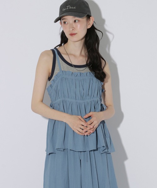 LAKOLE(ラコレ)の「楊柳キャミビスチェ / 657107(キャミソール・レディース・ブラウン/ライトグリーン/チャコール/ブラック/ブルー/その他1・FREE)」の10枚目の写真