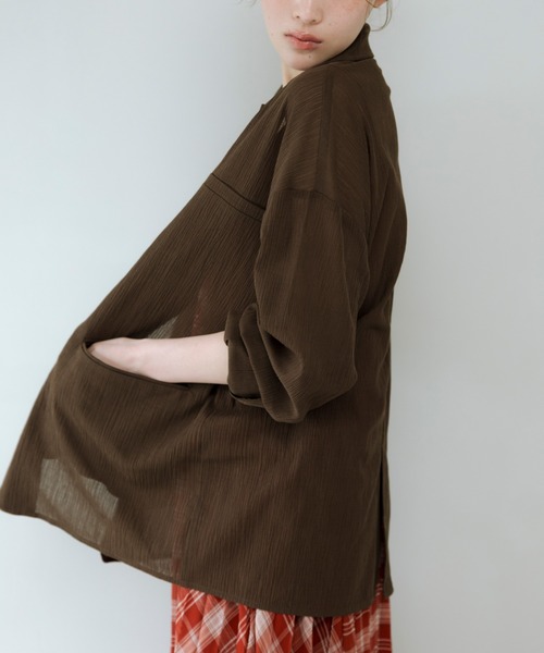 KBF（ケイビーエフ）の「シアーライトテーラードジャケット（その他アウター・レディース・ベージュ/ブラウン/グレー・ONE）」の12枚目の写真