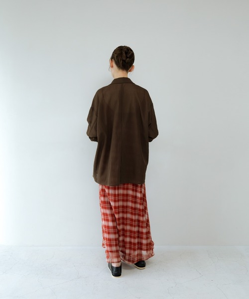 KBF（ケイビーエフ）の「シアーライトテーラードジャケット（その他アウター・レディース・ベージュ/ブラウン/グレー・ONE）」の16枚目の写真