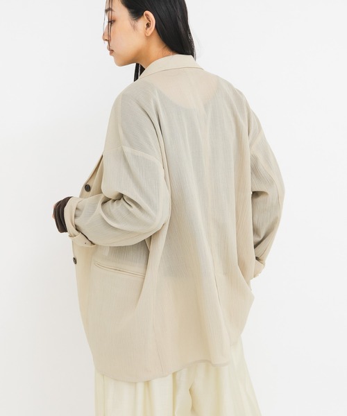 KBF（ケイビーエフ）の「シアーライトテーラードジャケット（その他アウター・レディース・ベージュ/ブラウン/グレー・ONE）」の19枚目の写真