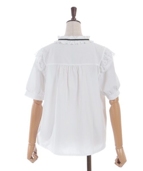 axes femme（アクシーズファム）の「フロントギャザーブラウス（シャツ/ブラウス・レディース・ホワイト/イエロー/ネイビー・FREE）」の11枚目の写真