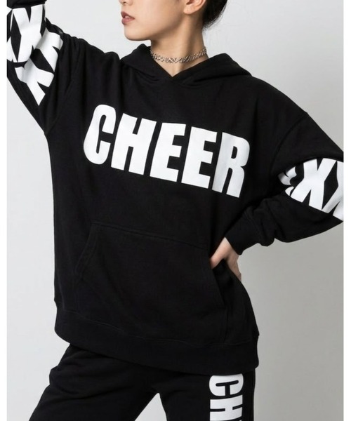 CHEER(チアー)の「ビッグシルエットスウェットパーカー(スウェット・レディース・ブラック/ホワイト・M/S/L)」の8枚目の写真