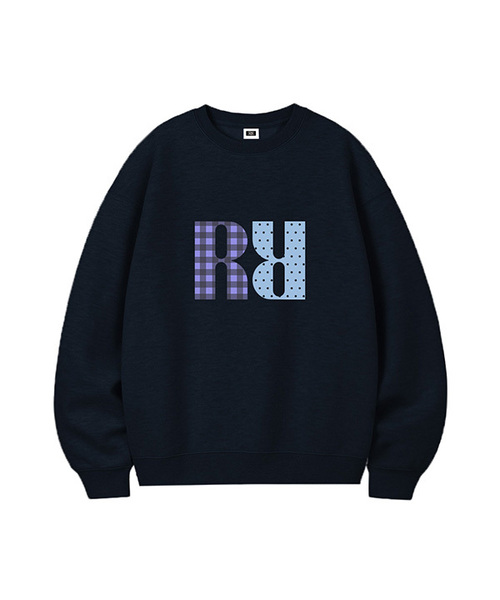 RANDOMOFF(ランダムオフ)の「R:SIGNET MIX OVER FIT SWEATSHIRT (4color)(スウェット・レディース・ライトグレー/ブラック/ネイビー/グレー・MEDIUM/LARGE/X-LARGE)」の4枚目の写真