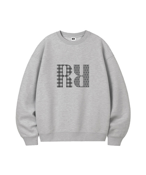 RANDOMOFF(ランダムオフ)の「R:SIGNET MIX OVER FIT SWEATSHIRT (4color)(スウェット・レディース・ライトグレー/ブラック/ネイビー/グレー・MEDIUM/LARGE/X-LARGE)」の3枚目の写真