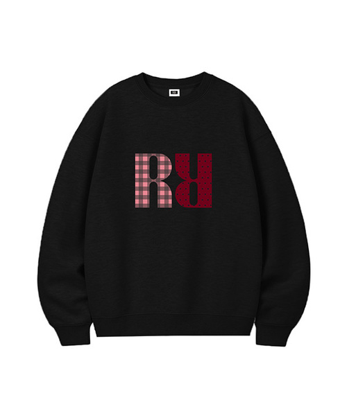 RANDOMOFF(ランダムオフ)の「R:SIGNET MIX OVER FIT SWEATSHIRT (4color)(スウェット・レディース・ライトグレー/ブラック/ネイビー/グレー・MEDIUM/LARGE/X-LARGE)」の1枚目の写真