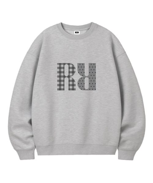 RANDOMOFF(ランダムオフ)の「R:SIGNET MIX OVER FIT SWEATSHIRT (4color)(スウェット・レディース・ライトグレー/ブラック/ネイビー/グレー・MEDIUM/LARGE/X-LARGE)」の7枚目の写真