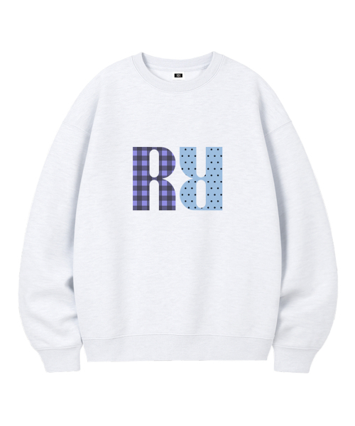 RANDOMOFF(ランダムオフ)の「R:SIGNET MIX OVER FIT SWEATSHIRT (4color)(スウェット・レディース・ライトグレー/ブラック/ネイビー/グレー・MEDIUM/LARGE/X-LARGE)」の8枚目の写真