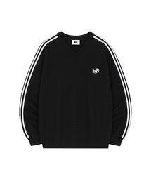 RANDOMOFF（ランダムオフ）の「ROF ESSENTIAL SPORTY TRACK V-NECK OVER FIT SWEATSHIRT (4color)（スウェット）」