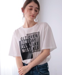 サイドファスナーロゴTシャツ