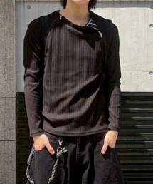 【nmtc+】neck zip long sleeve / 【エヌエムティーシープラス】ネックジップ長袖Tシャツ