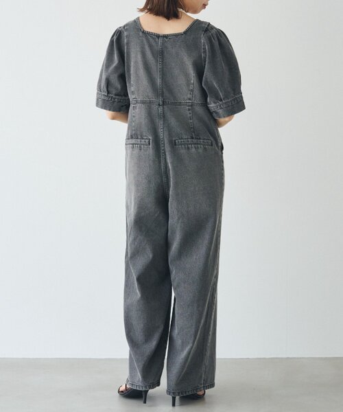 LOUNGEDRESS（ラウンジドレス）の「【PUFRILL/パフリル】デニムパフオールインワン（つなぎ/オールインワン・レディース・ブルー/ブラック・SMALL/X-SMALL）」の14枚目の写真