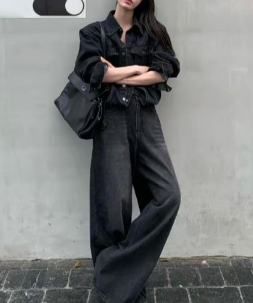 semplice(センプリチェ)の「セットアップ【韓国ファッション】(セットアップ・レディース・ブラック・L/M/S)」の12枚目の写真