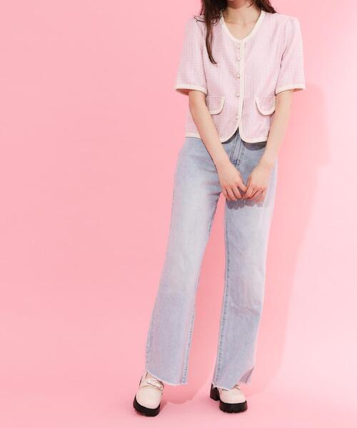 cs T&P(シーエスティーアンドピー)の「フリル付きリボンローファー(パンプス・レディース・ブラック/アイボリー/ワインレッド/ダークブラウン・LL/L/M/S)」の5枚目の写真