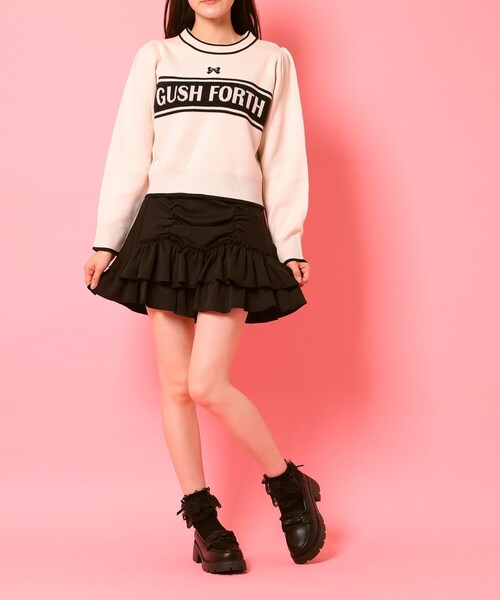 cs T&P(シーエスティーアンドピー)の「フリル付きリボンローファー(パンプス・レディース・ブラック/アイボリー/ワインレッド/ダークブラウン・LL/L/M/S)」の19枚目の写真