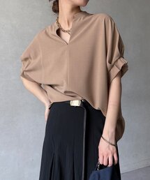 【WEB限定】接触冷感スキッパーシャツ