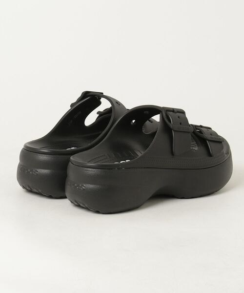 crocs(クロックス)の「crocs SATURDAY PLATFORM SANDAL W サタデー プラットフォームサンダル W(サンダル・レディース・ブラック/ベージュ・22cm/23cm/24cm/25cm)」の3枚目の写真