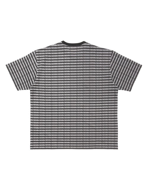 COOTIE PRODUCTIONS(クーティープロダクションズ)の「Supima Jacquard Border S/S Tee(Tシャツ/カットソー・メンズ・ブラック・SMALL/MEDIUM/LARGE/X-LARGE)」の4枚目の写真