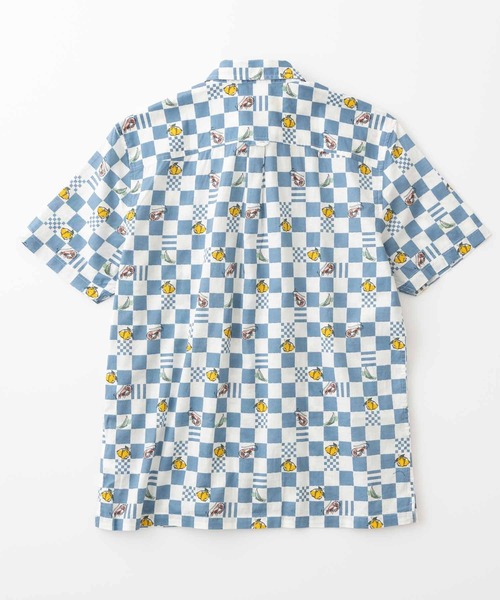 Ben Sherman（ベンシャーマン）の「チェッカーボードプリントシャツ（シャツ/ブラウス・メンズ・ホワイト×ブルー・MEDIUM/LARGE）」の10枚目の写真