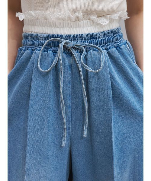 SNIDEL(スナイデル)の「バリエウエストレイヤードパンツ(その他パンツ・レディース・ピンク/グレー/ブルー/ライトブルー・0/1)」の12枚目の写真