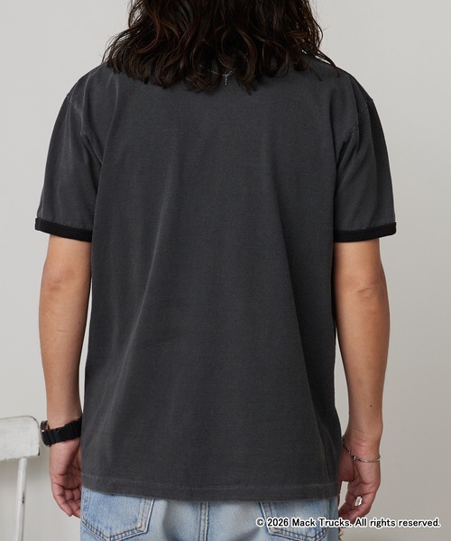 GOOD ROCK SPEED(グッドロックスピード)の「GOOD ROCK SPEED/グッドロックスピード BULLDOG LOGO RINGER T-SHIRT 半袖Tシャツ 2026年春夏春服 夏服(Tシャツ/カットソー・メンズ・チャコールグレー・M/L/XL)」の5枚目の写真