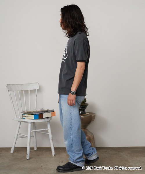 GOOD ROCK SPEED(グッドロックスピード)の「GOOD ROCK SPEED/グッドロックスピード BULLDOG LOGO RINGER T-SHIRT 半袖Tシャツ 2026年春夏春服 夏服(Tシャツ/カットソー・メンズ・チャコールグレー・M/L/XL)」の15枚目の写真