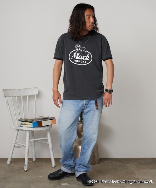 GOOD ROCK SPEED(グッドロックスピード)の「GOOD ROCK SPEED/グッドロックスピード BULLDOG LOGO RINGER T-SHIRT 半袖Tシャツ 2026年春夏春服 夏服(Tシャツ/カットソー・メンズ・チャコールグレー・M/L/XL)」の16枚目の写真
