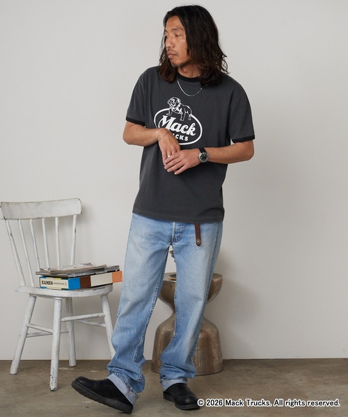 GOOD ROCK SPEED(グッドロックスピード)の「GOOD ROCK SPEED/グッドロックスピード BULLDOG LOGO RINGER T-SHIRT 半袖Tシャツ 2026年春夏春服 夏服(Tシャツ/カットソー・メンズ・チャコールグレー・M/L/XL)」の17枚目の写真