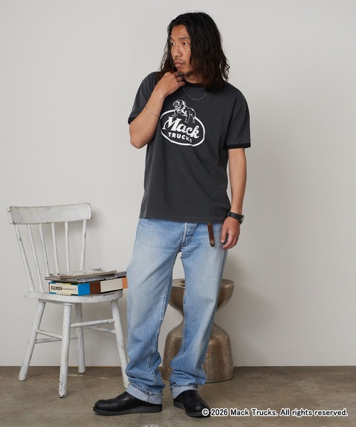 GOOD ROCK SPEED(グッドロックスピード)の「GOOD ROCK SPEED/グッドロックスピード BULLDOG LOGO RINGER T-SHIRT 半袖Tシャツ 2026年春夏春服 夏服(Tシャツ/カットソー・メンズ・チャコールグレー・M/L/XL)」の18枚目の写真