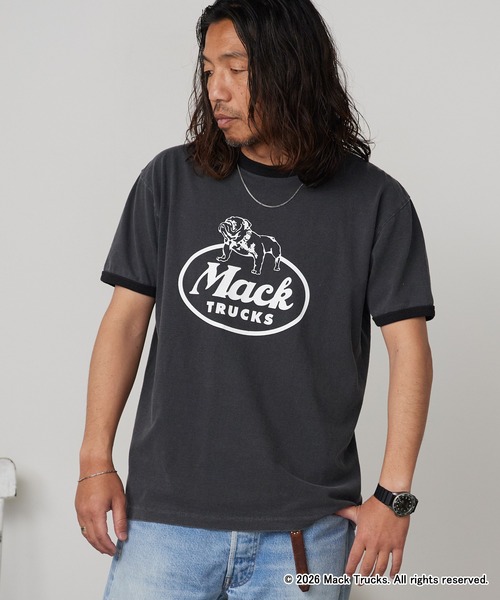 GOOD ROCK SPEED(グッドロックスピード)の「GOOD ROCK SPEED/グッドロックスピード BULLDOG LOGO RINGER T-SHIRT 半袖Tシャツ 2026年春夏春服 夏服(Tシャツ/カットソー・メンズ・チャコールグレー・M/L/XL)」の14枚目の写真