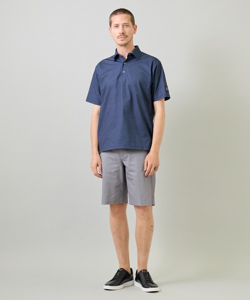 UNION STATION(ユニオンステーション)の「ドットメッシュプリントハーフパンツ<ストレッチ・軽量・ハンドウォッシャブル・通気性>(その他パンツ・メンズ・ブラック/ネイビー/ライトグレー・L/M)」の16枚目の写真