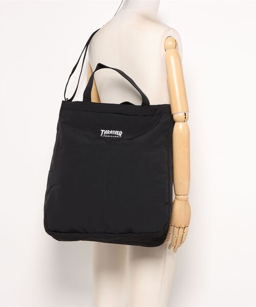 THRASHER(スラッシャー)の「THRASHER TOTE SHOULDER L(ST)(トートバッグ・メンズ・ブラック系その他・FREE)」の5枚目の写真