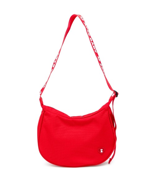 A BATHING APE（アベイシングエイプ）の「HEART BADGE CROSSBODY MINI BAG #2（ショルダーバッグ・レディース・ブルー/レッド/ブラック・FREE）」の3枚目の写真
