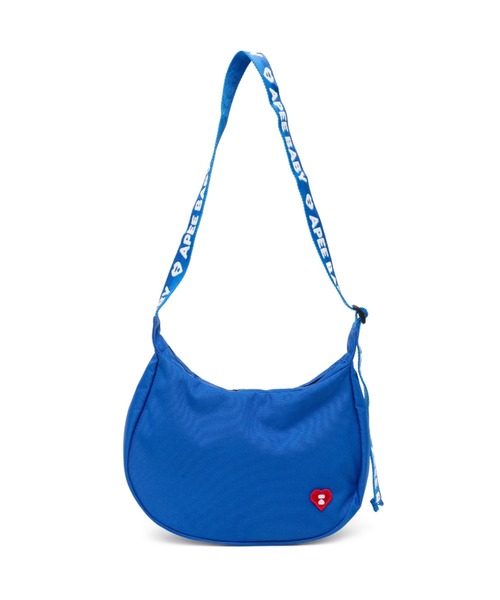 A BATHING APE（アベイシングエイプ）の「HEART BADGE CROSSBODY MINI BAG #2（ショルダーバッグ・レディース・ブルー/レッド/ブラック・FREE）」の2枚目の写真