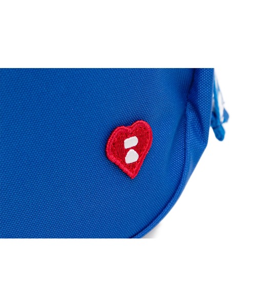 A BATHING APE（アベイシングエイプ）の「HEART BADGE CROSSBODY MINI BAG #2（ショルダーバッグ・レディース・ブルー/レッド/ブラック・FREE）」の8枚目の写真