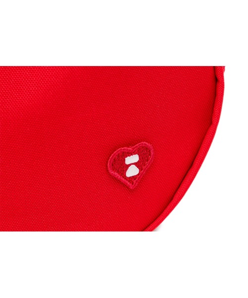 A BATHING APE（アベイシングエイプ）の「HEART BADGE CROSSBODY MINI BAG #2（ショルダーバッグ・レディース・ブルー/レッド/ブラック・FREE）」の9枚目の写真