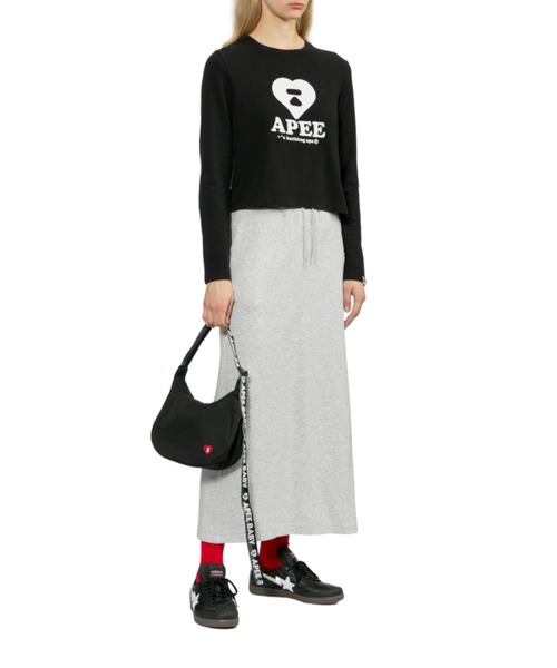 A BATHING APE（アベイシングエイプ）の「HEART BADGE CROSSBODY MINI BAG #2（ショルダーバッグ・レディース・ブルー/レッド/ブラック・FREE）」の16枚目の写真