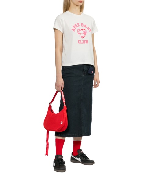 A BATHING APE（アベイシングエイプ）の「HEART BADGE CROSSBODY MINI BAG #2（ショルダーバッグ・レディース・ブルー/レッド/ブラック・FREE）」の18枚目の写真