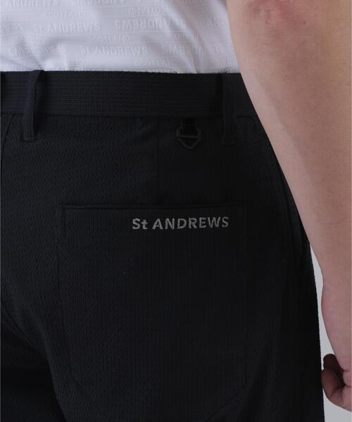 St ANDREWS(セントアンドリュース)の「【St ANDREWS】【ストレッチ】ドビーサッカーショートパンツ (MENS)(その他パンツ・メンズ・ブラック/ホワイト・M/L/LL1)」の6枚目の写真
