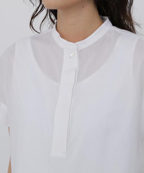 human woman(ヒューマンウーマン)の「◆【ウォッシャブル】インドシフリーチュニックブラウス(シャツ/ブラウス・レディース・ホワイト/グレー系その他・MEDIUM)」の14枚目の写真