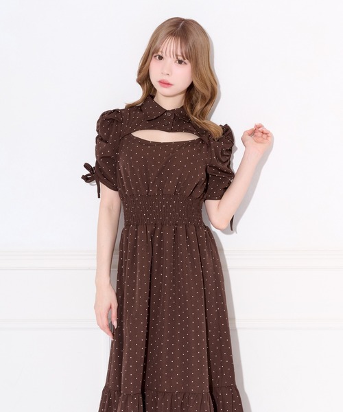 apres jour（アプレジュール）の「アソート柄フロントオープンワンピース（ワンピース・レディース・ピンク/ホワイト系その他/ブラウン系その他/ライトブルー/アイボリー・SMALL/X-LARGE/MEDIUM）」の15枚目の写真